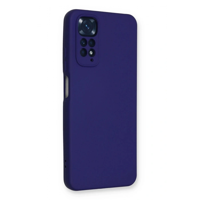 Xiaomi Redmi Note 11 Kılıf Nano içi Kadife Silikon - Mor