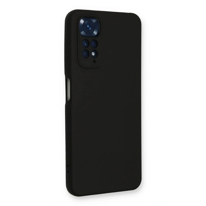 Xiaomi Redmi Note 11 Kılıf Nano içi Kadife Silikon - Siyah
