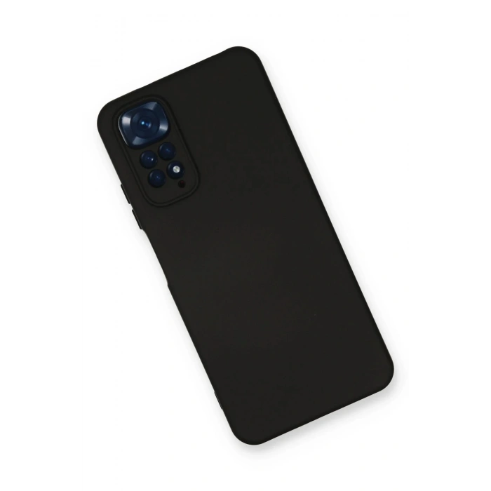 Xiaomi Redmi Note 11 Kılıf Nano içi Kadife Silikon - Siyah