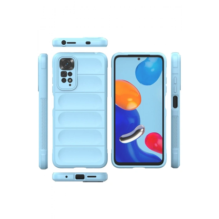Xiaomi Redmi Note 11 Kılıf Optimum Silikon - Sky Blue