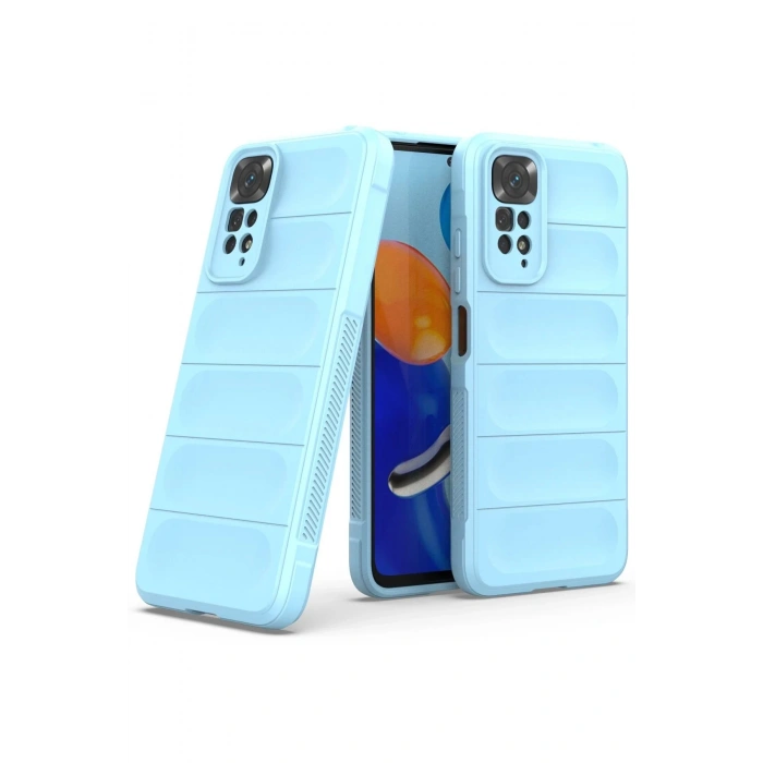 Xiaomi Redmi Note 11 Kılıf Optimum Silikon - Sky Blue