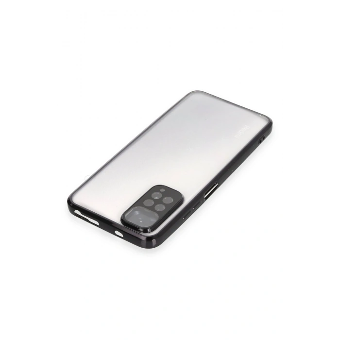 Xiaomi Redmi Note 11 Kılıf Razer Lensli Silikon - Siyah