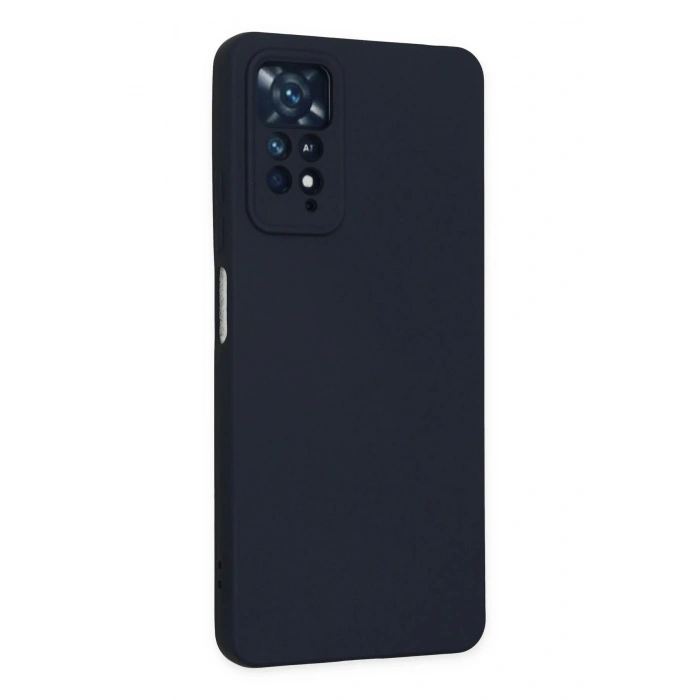 Xiaomi Redmi Note 11 Pro Kılıf Nano içi Kadife Silikon - Lacivert