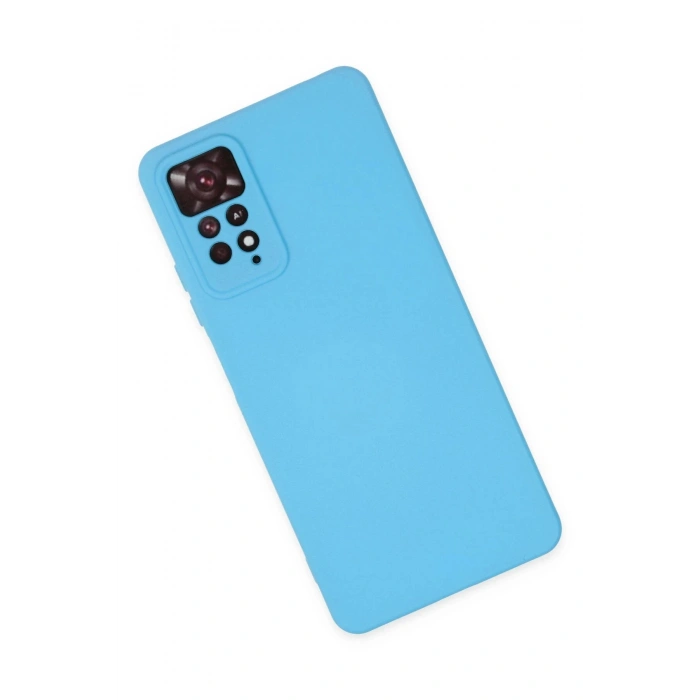 Xiaomi Redmi Note 11 Pro Kılıf Nano içi Kadife Silikon - Mavi