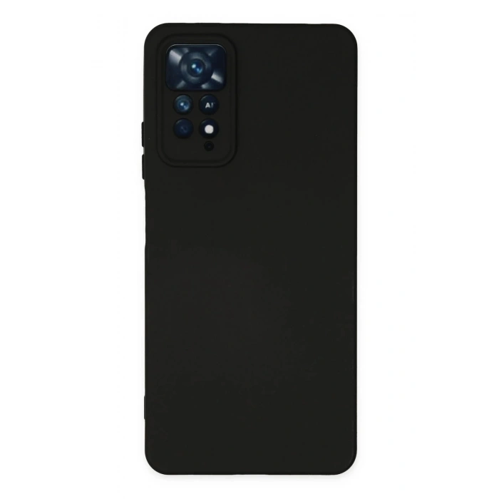 Xiaomi Redmi Note 11 Pro Kılıf Nano içi Kadife Silikon - Siyah
