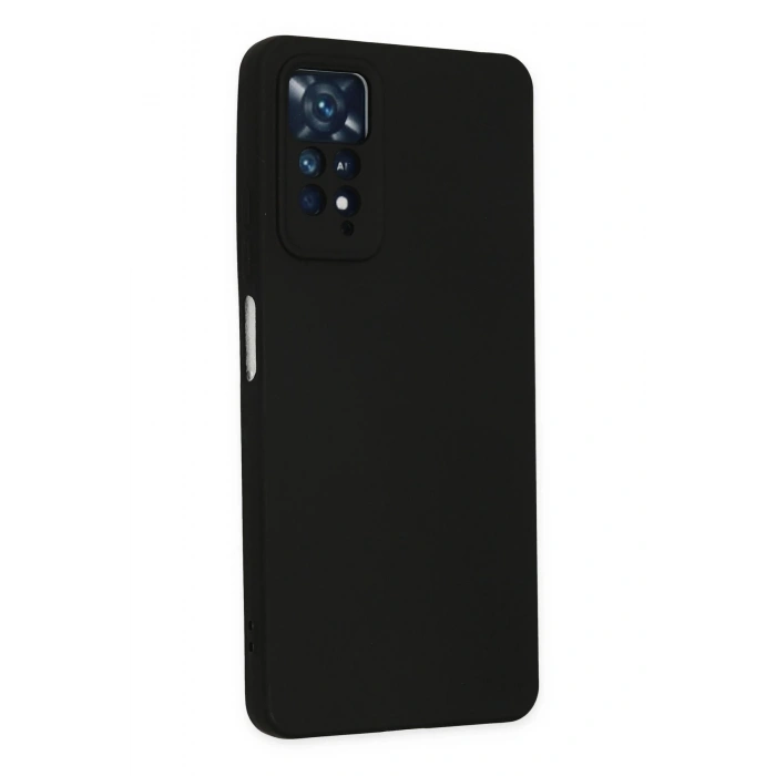 Xiaomi Redmi Note 11 Pro Kılıf Nano içi Kadife Silikon - Siyah