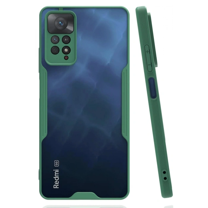 Xiaomi Redmi Note 11 Pro Kılıf Platin Silikon - Yeşil