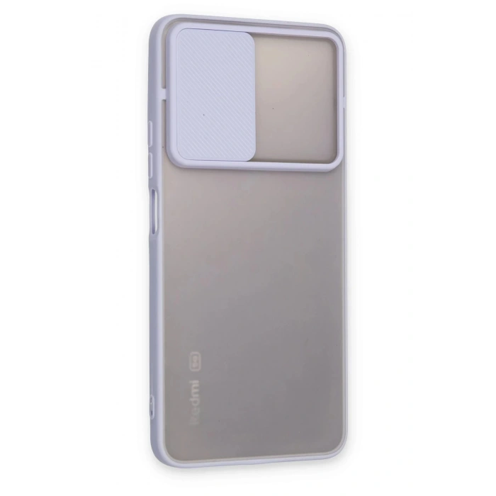 Xiaomi Redmi Note 11 Pro Plus 5G Kılıf Palm Buzlu Kamera Sürgülü Silikon - Lila