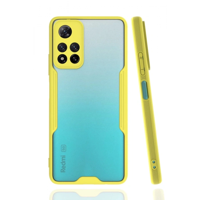 Xiaomi Redmi Note 11 Pro Plus 5G Kılıf Platin Silikon - Sarı