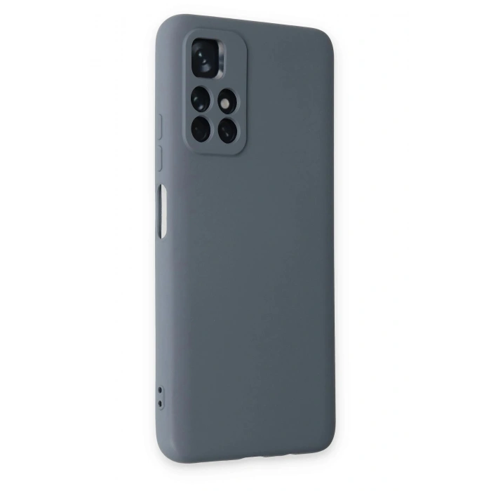 Xiaomi Redmi Note 11T Kılıf Nano içi Kadife Silikon - Gri