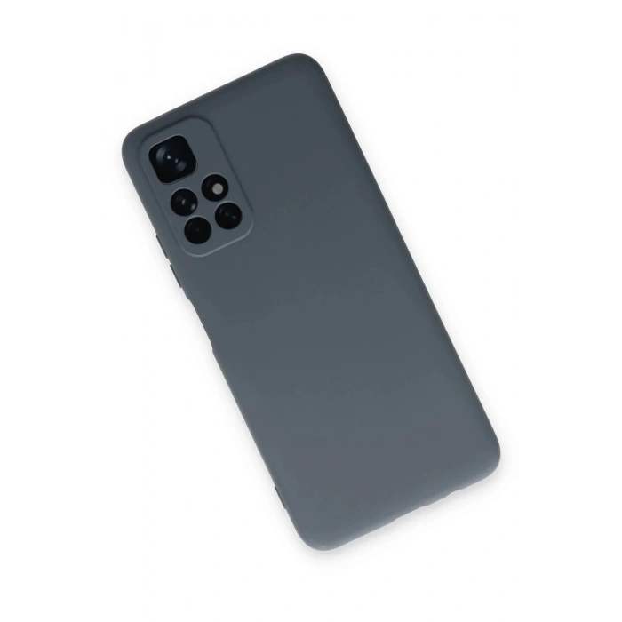 Xiaomi Redmi Note 11T Kılıf Nano içi Kadife Silikon - Gri