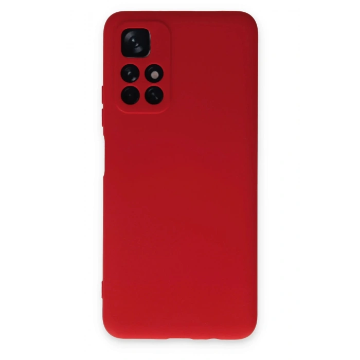 Xiaomi Redmi Note 11T Kılıf Nano içi Kadife Silikon - Kırmızı