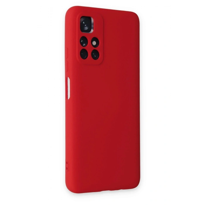 Xiaomi Redmi Note 11T Kılıf Nano içi Kadife Silikon - Kırmızı