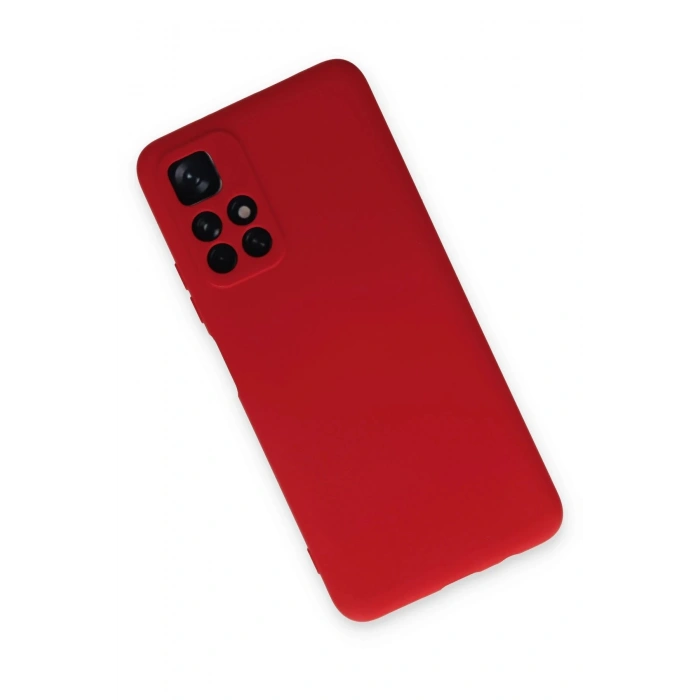 Xiaomi Redmi Note 11T Kılıf Nano içi Kadife Silikon - Kırmızı