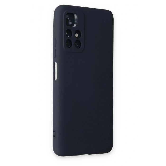 Xiaomi Redmi Note 11T Kılıf Nano içi Kadife Silikon - Lacivert