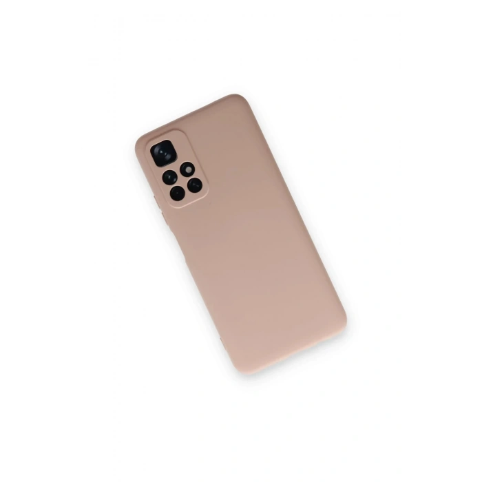 Xiaomi Redmi Note 11T Kılıf Nano içi Kadife Silikon - Pudra
