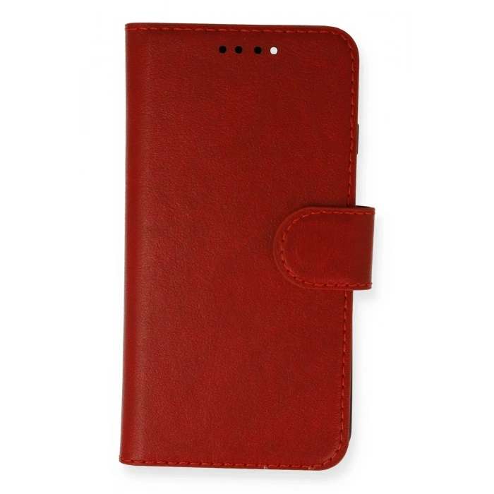 Xiaomi Redmi Note 11T Kılıf Trend S Plus Kapaklı Kılıf - Kırmızı