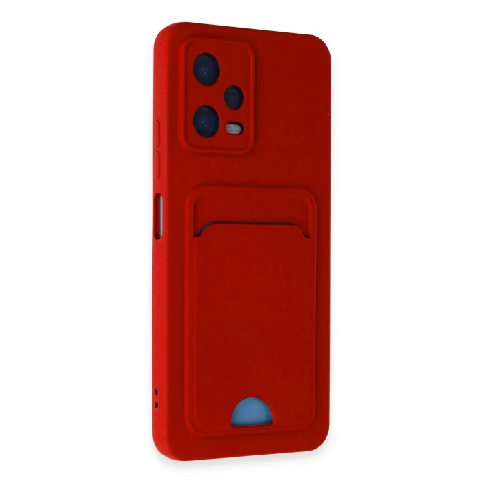 Xiaomi Redmi Note 12 4G Kılıf Kelvin Kartvizitli Silikon - Kırmızı