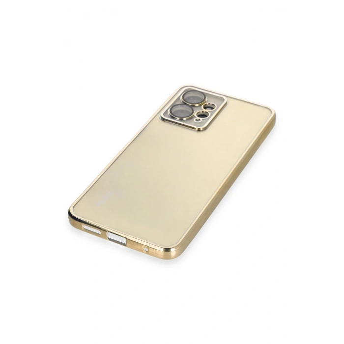 Xiaomi Redmi Note 12 4G Kılıf Lensli Silikon - Gold