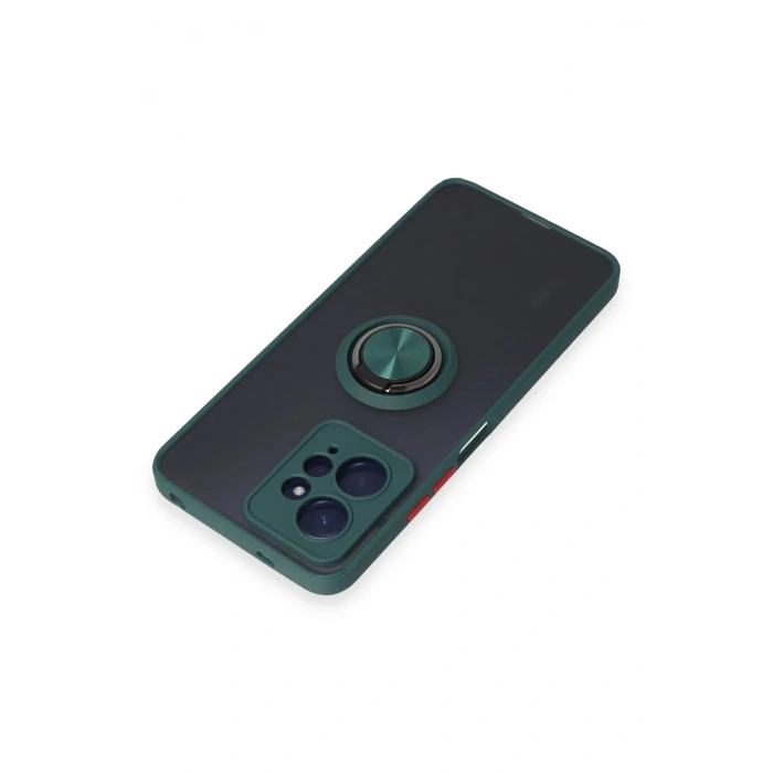 Xiaomi Redmi Note 12 4G Kılıf Montreal Yüzüklü Silikon Kapak - Yeşil