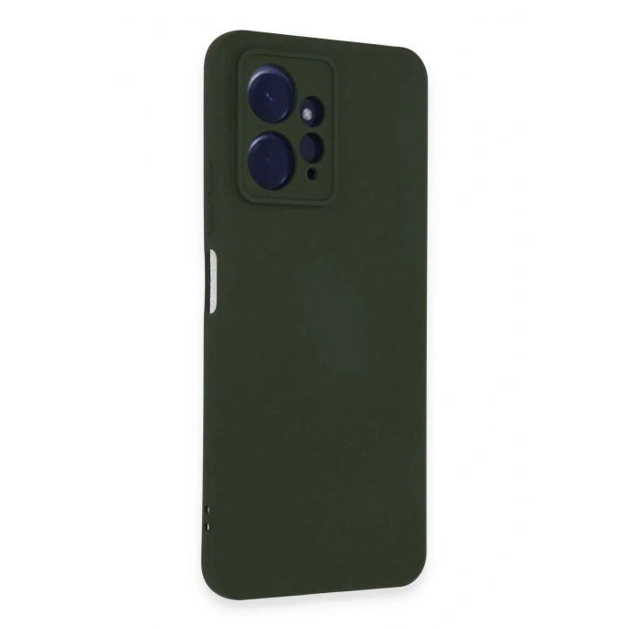 Xiaomi Redmi Note 12 4G Kılıf Nano içi Kadife Silikon - Koyu Yeşil