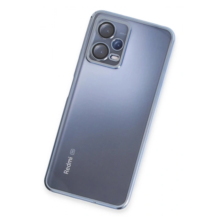 Xiaomi Redmi Note 12 5G Kılıf Lensli Silikon - Açık Mavi