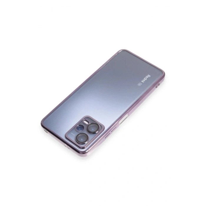 Xiaomi Redmi Note 12 5G Kılıf Lensli Silikon - Mor