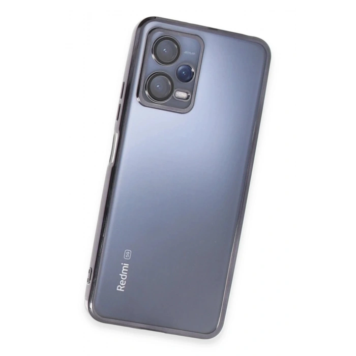 Xiaomi Redmi Note 12 5G Kılıf Lensli Silikon - Siyah