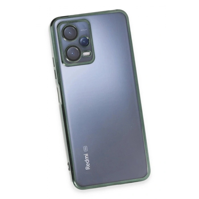 Xiaomi Redmi Note 12 5G Kılıf Lensli Silikon - Yeşil