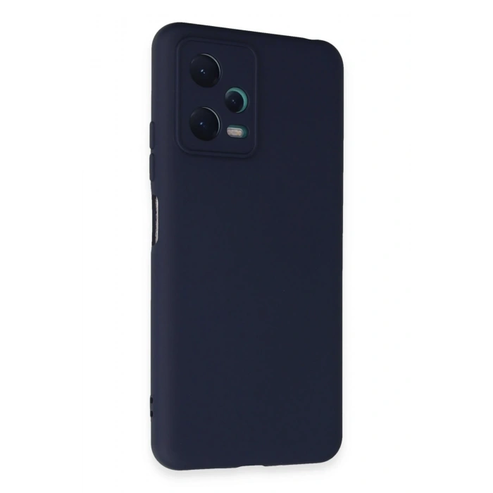 Xiaomi Redmi Note 12 5G Kılıf Nano içi Kadife Silikon - Lacivert