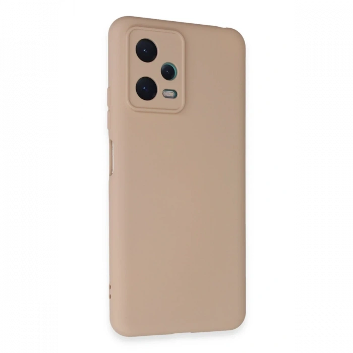 Xiaomi Redmi Note 12 5G Kılıf Nano içi Kadife Silikon - Pudra
