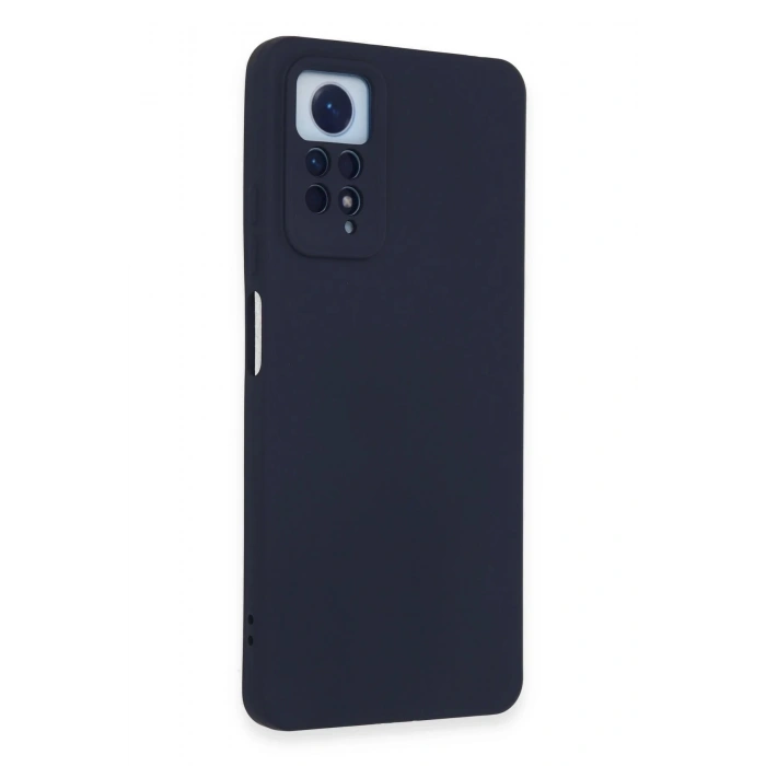 Xiaomi Redmi Note 12 Pro 4G Kılıf Nano içi Kadife Silikon - Lacivert