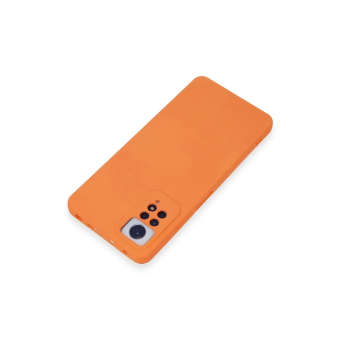 Xiaomi Redmi Note 12 Pro 4G Kılıf Nano içi Kadife Silikon - Turuncu