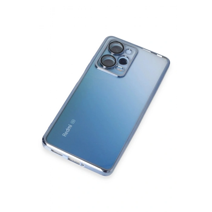 Xiaomi Redmi Note 12 Pro 5G Kılıf Lensli Silikon - Açık Mavi
