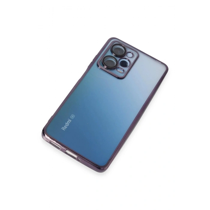 Xiaomi Redmi Note 12 Pro 5G Kılıf Lensli Silikon - Mor