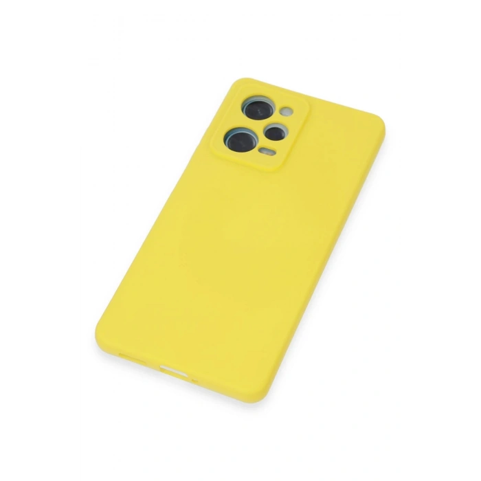 Xiaomi Redmi Note 12 Pro 5G Kılıf Nano içi Kadife Silikon - Sarı