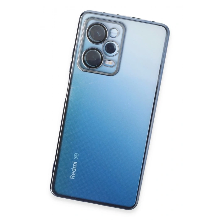 Xiaomi Redmi Note 12 Pro 5G Kılıf Razer Lensli Silikon - Açık Mavi