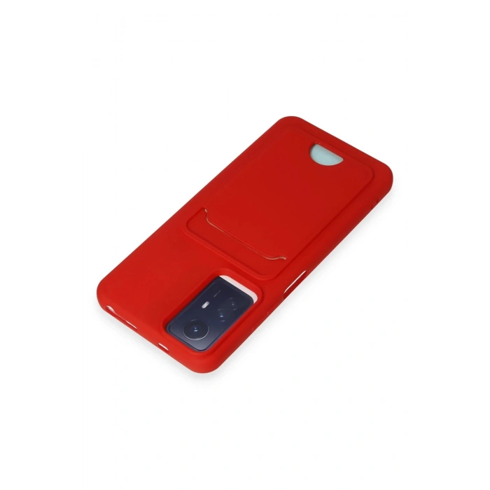 Xiaomi Redmi Note 12S Kılıf Kelvin Kartvizitli Silikon - Kırmızı