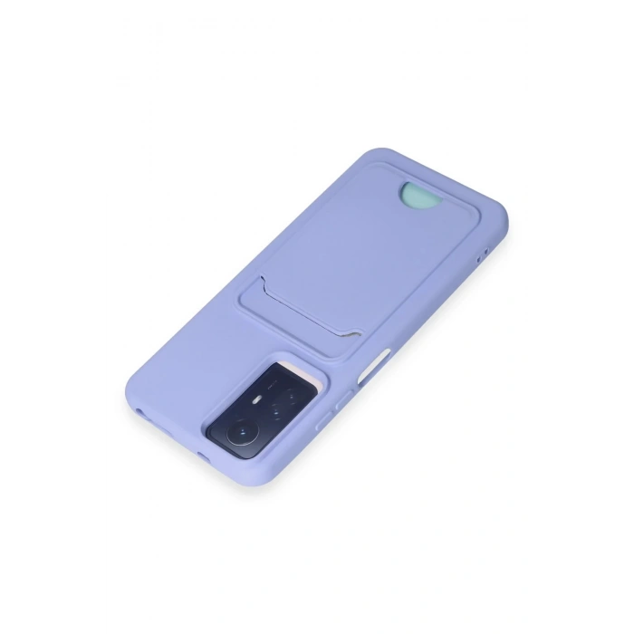 Xiaomi Redmi Note 12S Kılıf Kelvin Kartvizitli Silikon - Lila
