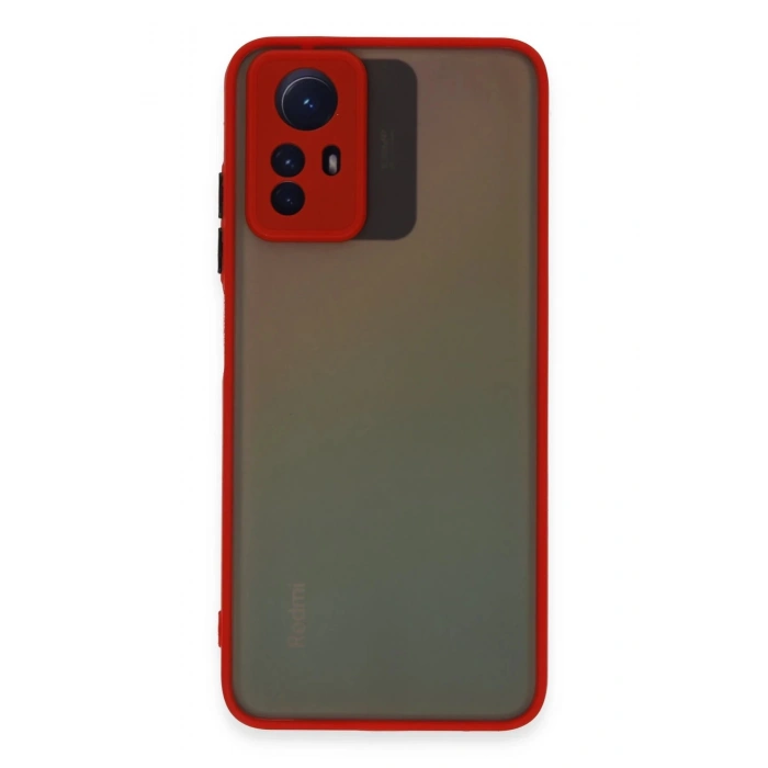 Xiaomi Redmi Note 12S Kılıf Montreal Silikon Kapak - Kırmızı