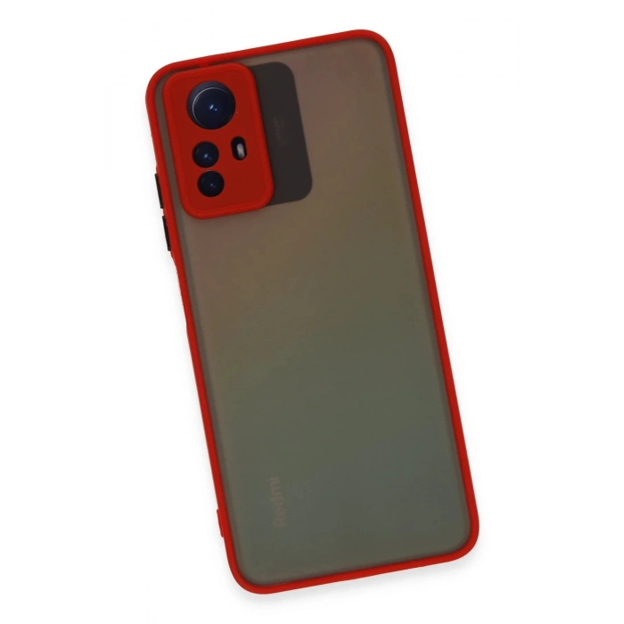 Xiaomi Redmi Note 12S Kılıf Montreal Silikon Kapak - Kırmızı
