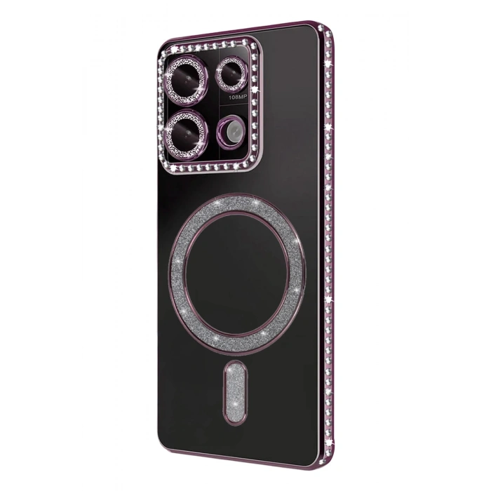 Xiaomi Redmi Note 13 Pro 4G Joke Simli Magneticsafe Kılıf - Pembe