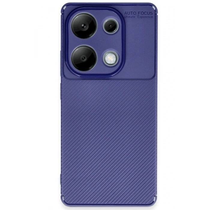 Xiaomi Redmi Note 13 Pro 4G Kılıf Auto Focus Karbon Kapak - Lacivert