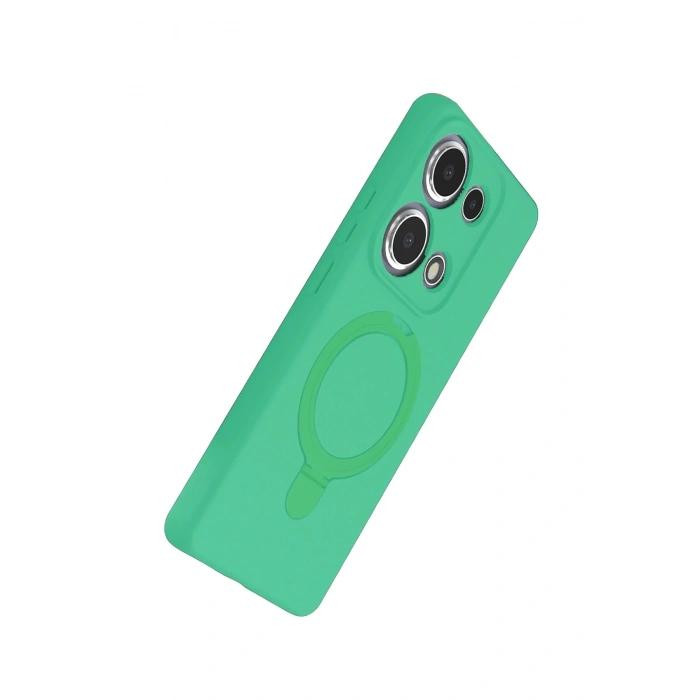 Xiaomi Redmi Note 13 Pro 4G Regal Magsafe Standlı Kapak - Yeşil