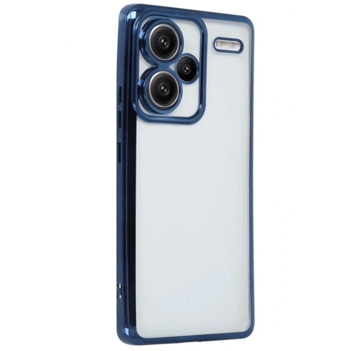 Xiaomi Redmi Note 13 Pro Plus Kılıf Lensli Silikon - Lacivert
