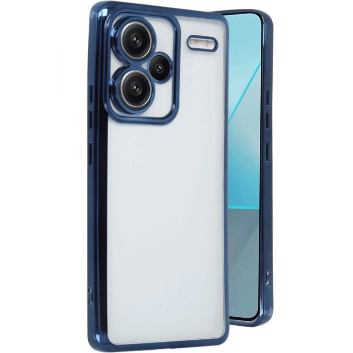 Xiaomi Redmi Note 13 Pro Plus Kılıf Lensli Silikon - Lacivert