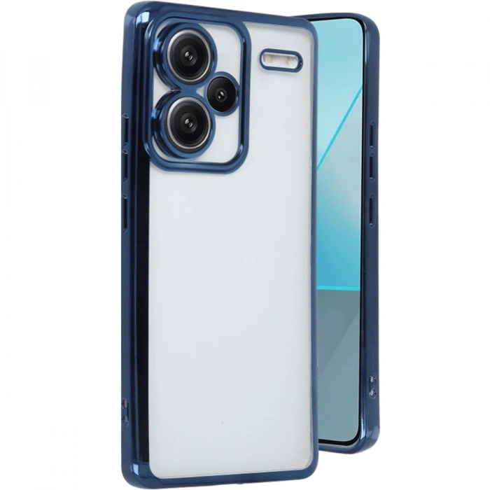 Xiaomi Redmi Note 13 Pro Plus Kılıf Razer Lensli Silikon - Lacivert