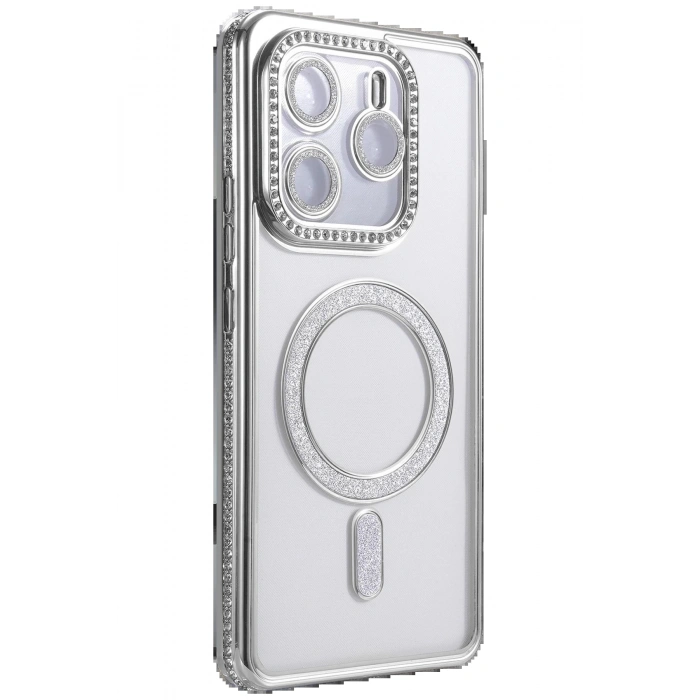 Xiaomi Redmi Note 14 4G Joke Simli Magneticsafe Kılıf - Gümüş