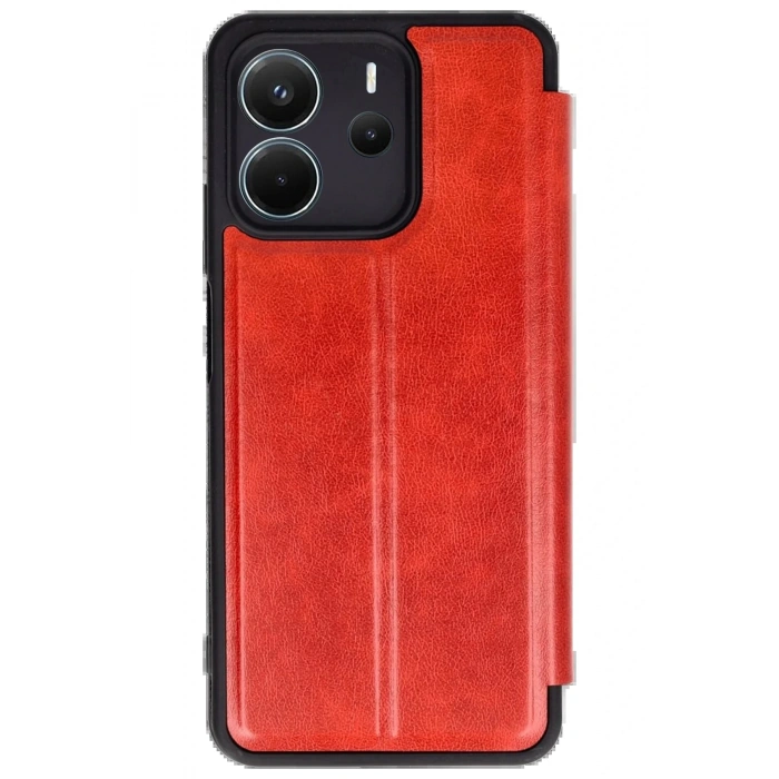 Xiaomi Redmi Note 14 4G Kılıf Flip Cover - Kırmızı
