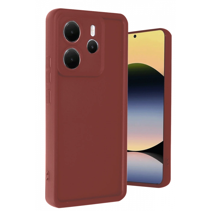 Xiaomi Redmi Note 14 4G Kılıf Viera Silikon - Bordo